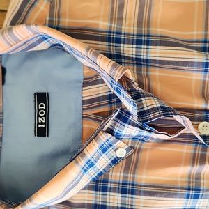 Izod mens short sleeve button down shirt